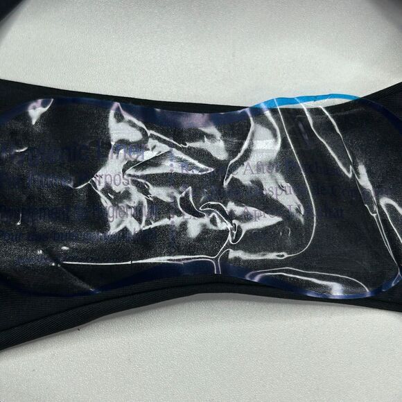 Everlane Thigh-High Bikini Bottom & Scoop-Neck Bikini Top Black Women Small NWT - Picture 6 of 15